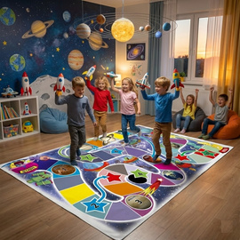 Kosmiczna Podróż. GRA  137 x 90 cm