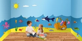 Podwodny Świat 1 M - 125 x 100 cm.