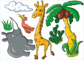 AFRYKA 2   S  - 70 x 50 cm.