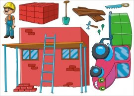 BUDOWA 2   S  - 70 x 50 cm.