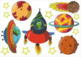 KOSMOS 2   S  - 70 x 50 cm.