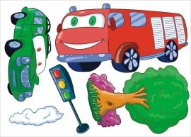 AUTA   S  - 70 x 50 cm.