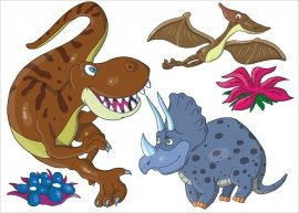Dinozaury   S  - 70 x 50 cm.
