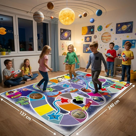 Kosmiczna Podróż. GRA  XL - 240  x 137 cm.