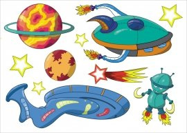 KOSMOS 3   S  - 70 x 50 cm.