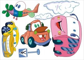 AUTA 2   S  - 70 x 50 cm.