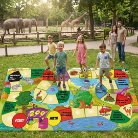 Przygoda w zoo GRA  XL - 240  x 137 cm.