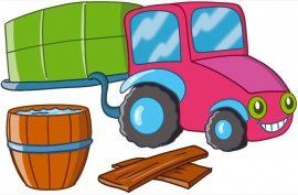 Wóz Trasportowy  S  - 70 x 50 cm.