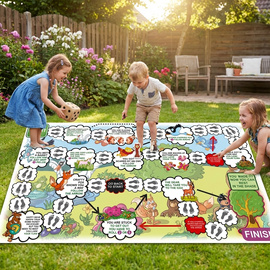 Wyprawa do Lasu - język Angielski.  GRA  XL - 240  x 137 cm.